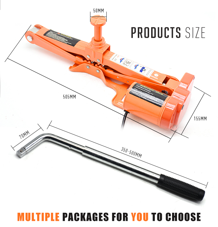 Selling well around the world 12 volt electric car jack combo kit for