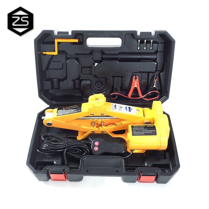 Chinese supplier car emergency repair tools 12 volt 2 ton electric car jack
