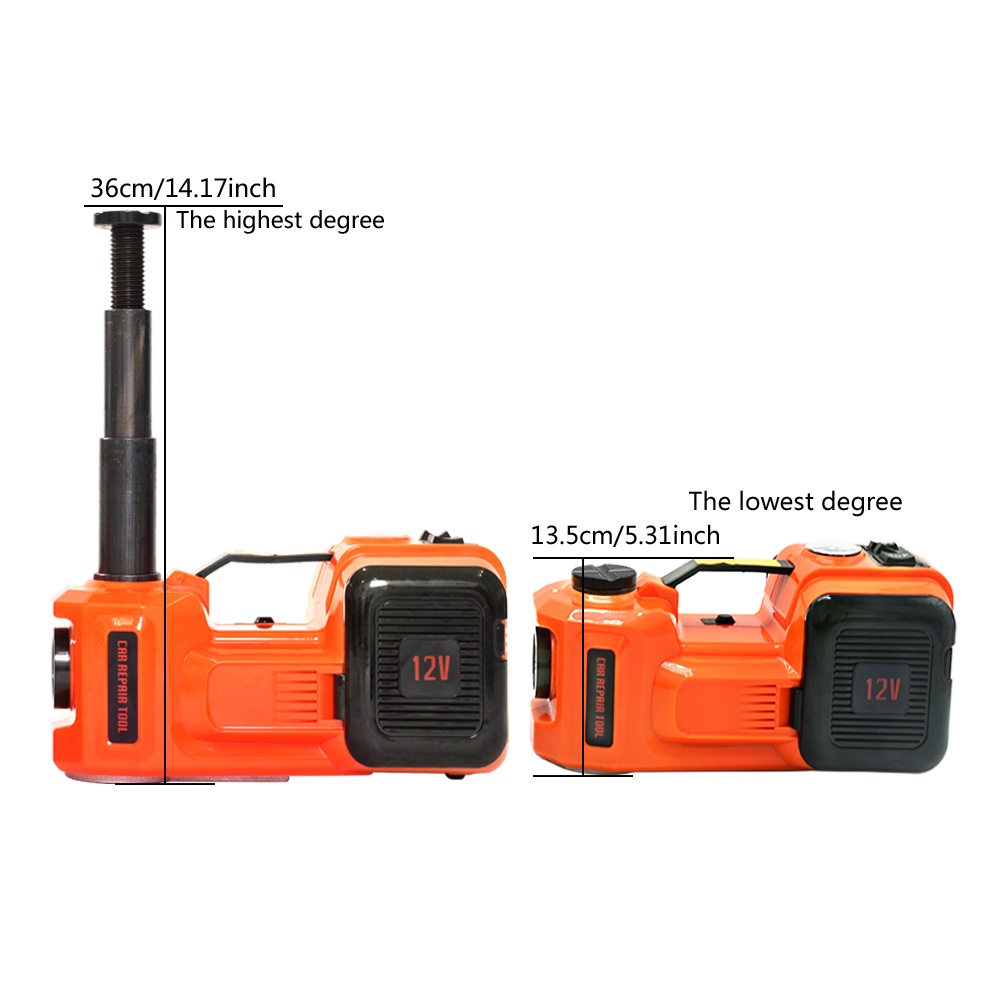 ZS 12 volt portable Hydraulic jack with impact wrench car emergency tool kit