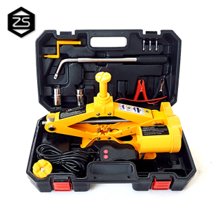 Best selling 2 ton electric scissor powered car jack and wrench