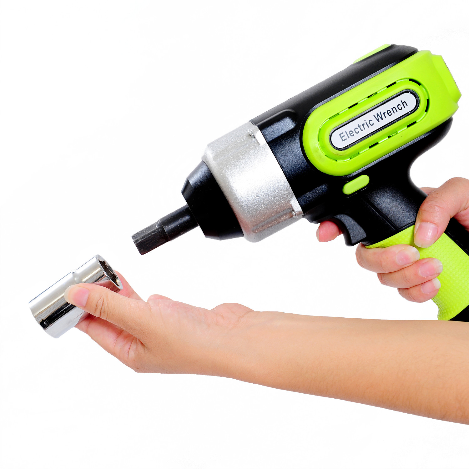 420N.m 1/2" High Strength Motor DC12V Electric Impact Wrench with 4 Sleeve sizes 17/19/21/23cm